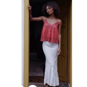 Free People Skirt Womens S Ivory Intimately Sweet On You Slip Skirt Boho